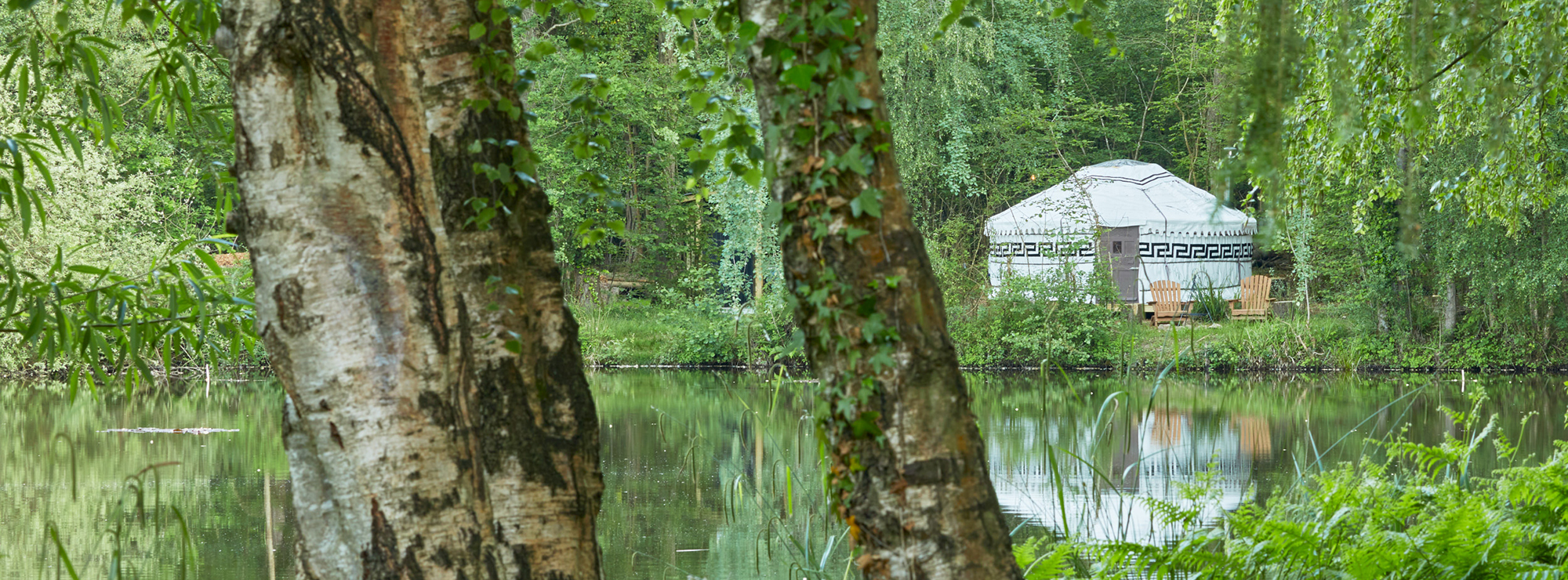 Barefoot and Bower Lakeside Yurts, glamping in May Hill, Forest of Dean, Gloucestershire, Mayhill camping and retreat